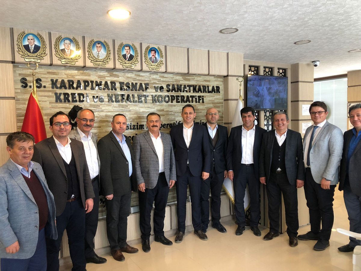 S.S Karapınar Esnaf ve Sanatkarlar Kredi ve Kefalet Kooperatifi Abdullah Şenyurt Ziyareti