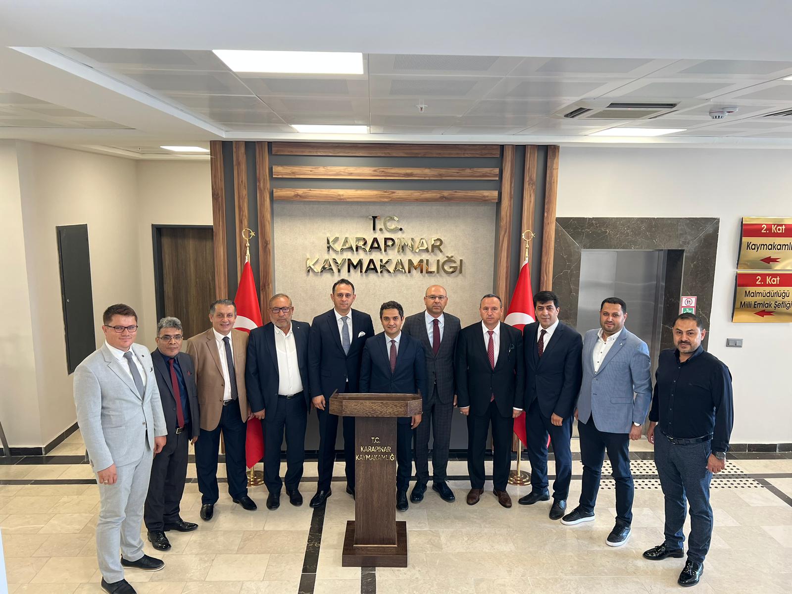 KARBİAD yönetiminden Karapınar Kaymakamı Oğuz Cem Murat ziyareti